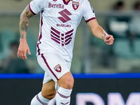 Karol Linetty of Torino FC during the Serie A Enilive match between Hellas Verona and Torino FC at Stadio Marcantonio Bentegodi on September...