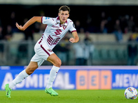 Gvidas Gineitis of Torino FC during the Serie A Enilive match between Hellas Verona and Torino FC at Stadio Marcantonio Bentegodi on Septemb...