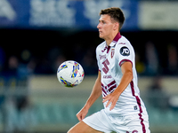 Gvidas Gineitis of Torino FC during the Serie A Enilive match between Hellas Verona and Torino FC at Stadio Marcantonio Bentegodi on Septemb...