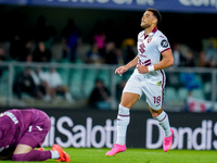 Che' Adams of Torino FC celebrates after scoring third goal during the Serie A Enilive match between Hellas Verona and Torino FC at Stadio M...