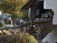 A house heavily damaged by the flood is seen in Stronie Slaskie, Poland on September 20, 2024. (