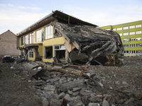 A house heavily damaged by the flood is seen in Stronie Slaskie, Poland on September 20, 2024. (