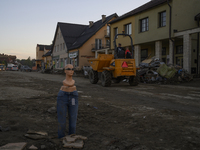 Debris and damaged houses are seen after floods swept the town of  Stronie Slaskie, Poland on September 20, 2024. (