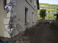 A house heavily damaged by the flood is seen in Stronie Slaskie, Poland on September 20, 2024. (