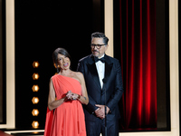 Javier Bardem receives the award during the 72nd San Sebastian International Film Festival in San Sebastian, Spain, on September 20, 2024. (