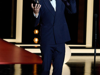 Javier Bardem receives the award during the 72nd San Sebastian International Film Festival in San Sebastian, Spain, on September 20, 2024. (