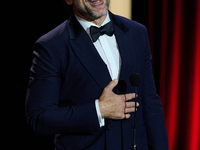 Javier Bardem receives the award during the 72nd San Sebastian International Film Festival in San Sebastian, Spain, on September 20, 2024. (