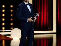 Javier Bardem receives the award during the 72nd San Sebastian International Film Festival in San Sebastian, Spain, on September 20, 2024. (