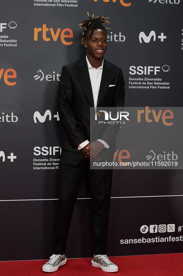 Nico Williams and Inaki Williams attend the red carpet opening of the 72nd San Sebastian International Film Festival in San Sebastian, Spain...