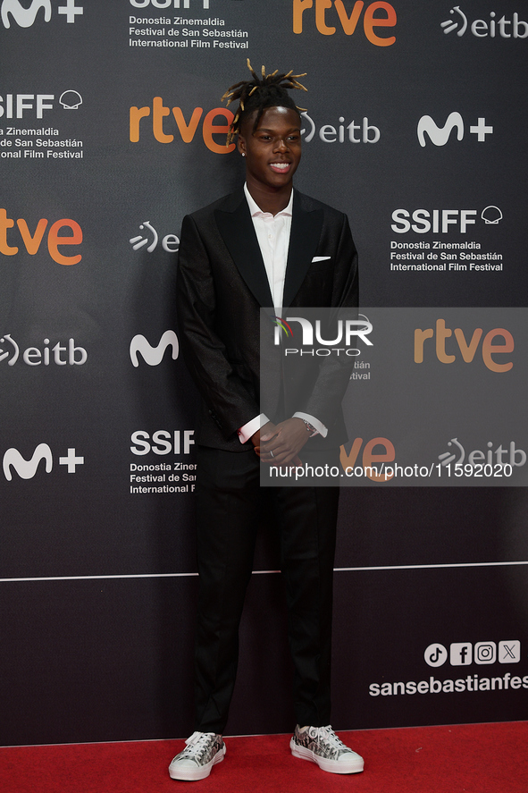 Nico Williams and Inaki Williams attend the red carpet opening of the 72nd San Sebastian International Film Festival in San Sebastian, Spain...