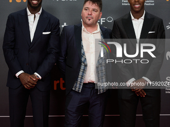 Nico Williams and Inaki Williams attend the red carpet opening of the 72nd San Sebastian International Film Festival in San Sebastian, Spain...