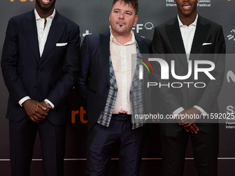 Nico Williams and Inaki Williams attend the red carpet opening of the 72nd San Sebastian International Film Festival in San Sebastian, Spain...