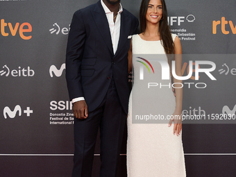 Nico Williams and Inaki Williams attend the red carpet opening of the 72nd San Sebastian International Film Festival in San Sebastian, Spain...