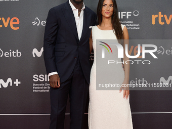 Nico Williams and Inaki Williams attend the red carpet opening of the 72nd San Sebastian International Film Festival in San Sebastian, Spain...