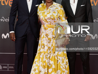 Nico Williams and Inaki Williams attend the red carpet opening of the 72nd San Sebastian International Film Festival in San Sebastian, Spain...