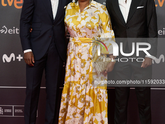 Nico Williams and Inaki Williams attend the red carpet opening of the 72nd San Sebastian International Film Festival in San Sebastian, Spain...