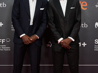 Nico Williams and Inaki Williams attend the red carpet opening of the 72nd San Sebastian International Film Festival in San Sebastian, Spain...