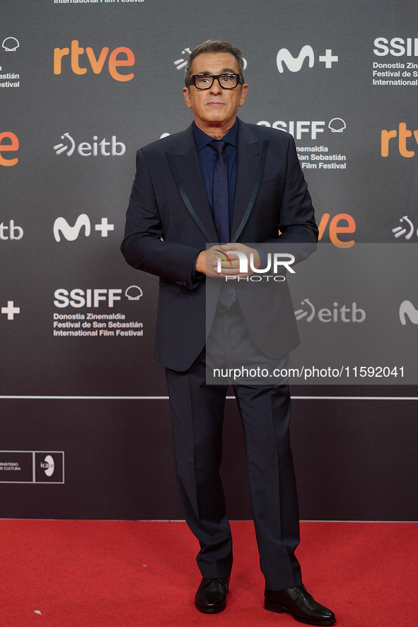 Andrew Buenafuente attends the red carpet opening of the 72nd San Sebastian International Film Festival in San Sebastian, Spain, on Septembe...