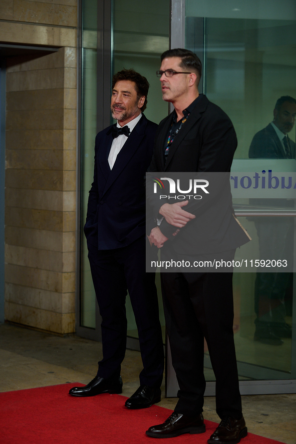 Javier Bardem attends the red carpet opening of the 72nd San Sebastian International Film Festival in San Sebastian, Spain, on September 20,...