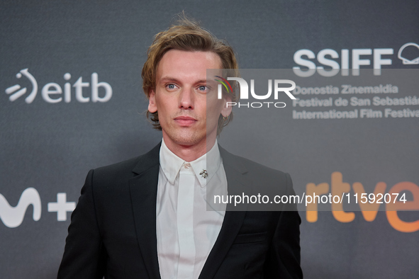 Jaime Campbell attends the red carpet opening of the 72nd San Sebastian International Film Festival in San Sebastian, Spain, on September 20...