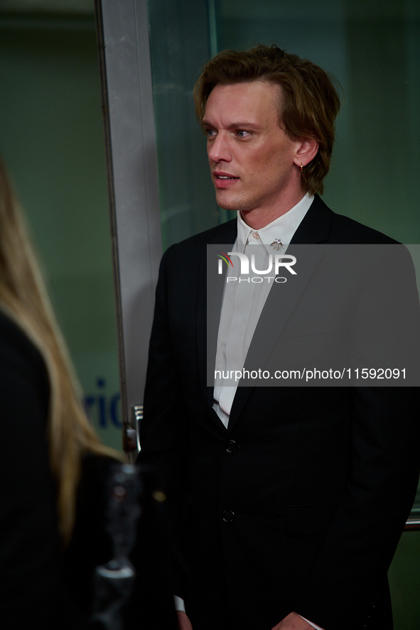 Jaime Campbell attends the red carpet opening of the 72nd San Sebastian International Film Festival in San Sebastian, Spain, on September 20...