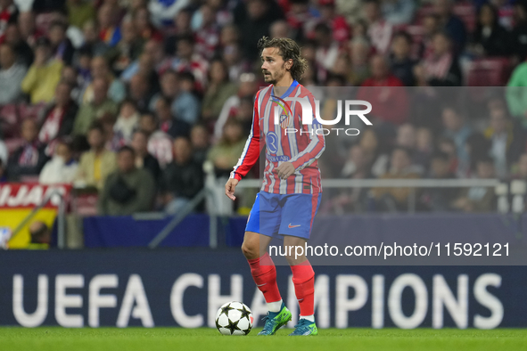 Antoine Griezmann second striker of Atletico de Madrid and France during the UEFA Champions League 2024/25 League Phase MD1 match between At...