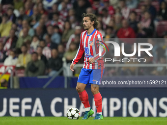 Antoine Griezmann second striker of Atletico de Madrid and France during the UEFA Champions League 2024/25 League Phase MD1 match between At...