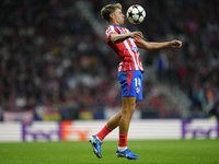 Marcos Llorente central midfield of Atletico de Madrid and Spain controls the ball during the UEFA Champions League 2024/25 League Phase MD1...