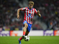 Marcos Llorente central midfield of Atletico de Madrid and Spain controls the ball during the UEFA Champions League 2024/25 League Phase MD1...