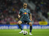 Xavi Simons attacking midfield of RB Leipzig and Netherlands during the UEFA Champions League 2024/25 League Phase MD1 match between Atletic...