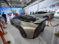 Visitors view JAC Group's concept car DEFINE at the 2024 World Manufacturing Conference in Hefei, China, on September 20, 2024. This four-do...