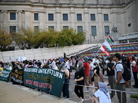 Protesters demonstrate at Brooklyn Museum. Protesters demonstrate and make their voices heard for Black and Palestinian liberation following...