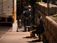 Six people are shot in a mass shooting on Stewart Avenue and Cherry Street in Brooklyn, New York, United States, on September 21, 2024. Earl...