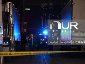 Six people are shot in a mass shooting on Stewart Avenue and Cherry Street in Brooklyn, New York, United States, on September 21, 2024. Earl...