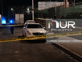 Six people are shot in a mass shooting on Stewart Avenue and Cherry Street in Brooklyn, New York, United States, on September 21, 2024. Earl...