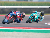 Iker Lecuona from Spain of Team HRC rides a Honda CBR1000-RR during the FIM Motul Superbike World Championship - Free practice session of th...