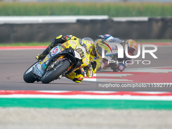 Andrea Iannone from Italy of Team GoEleven rides a Ducati Panigale V4R during the FIM Motul Superbike World Championship - Free practice ses...