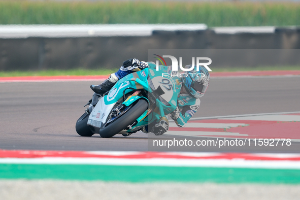 Tarran Mackenzie from the United Kingdom of Petronas MIE Racing Honda Racing Team rides a Honda CBR1000 RR during the FIM Motul Superbike Wo...