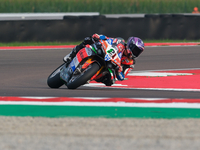 Michael Ruben Rinaldi from Italy of Team Motocorsa Racing rides a Ducati Panigale V4R during the FIM Motul Superbike World Championship - Fr...