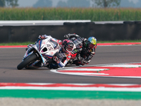 Scott Redding from the United Kingdom of the Bonovo Action BMW Team rides a BMW M1000 RR during the FIM Motul Superbike World Championship f...