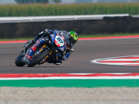 Remy Gardner from Australia of the GYTR GRT Yamaha WorldSBY Team rides a Yamaha YZF R1 during the FIM Motul Superbike World Championship - F...