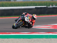 Danilo Petrucci from Italy of Brani Spark Racing Team rides a Ducati Panigale V4R during the FIM Motul Superbike World Championship - Free p...