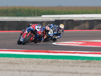 Iker Lecuona from Spain of Team HRC rides a Honda CBR1000-RR during the FIM Motul Superbike World Championship - Free practice session of th...