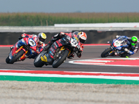 Danilo Petrucci from Italy of Brani Spark Racing Team rides a Ducati Panigale V4R during the FIM Motul Superbike World Championship - Free p...