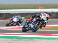 Andrea Locatelli from Italy of the Pata Prometeon Yamaha Team rides a Yamaha YZF R1 during the FIM Motul Superbike World Championship - Free...