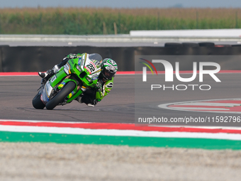 Alex Lowes from the United Kingdom of Kawasaki Racing Team World SBK rides a Kawasaki ZX-10RR during the FIM Motul Superbike World Champions...