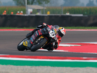 Danilo Petrucci from Italy of Brani Spark Racing Team rides a Ducati Panigale V4R during the FIM Motul Superbike World Championship - Free p...