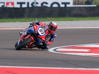 Xavi Vierge from Spain of Team HRC rides a Honda CBR1000 RR during the FIM Motul Superbike World Championship - Free practice session of the...