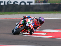 Michael Ruben Rinaldi from Italy of Team Motocorsa Racing rides a Ducati Panigale V4R during the FIM Motul Superbike World Championship - Fr...