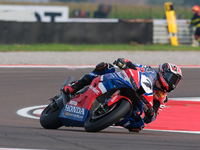 Iker Lecuona from Spain of Team HRC rides a Honda CBR1000-RR during the FIM Motul Superbike World Championship - Free practice session of th...